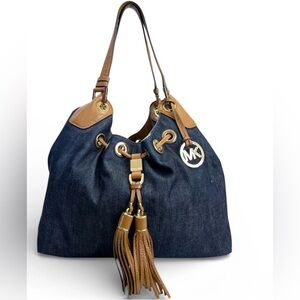 Michael Kors Denim Marina Tote Bag
